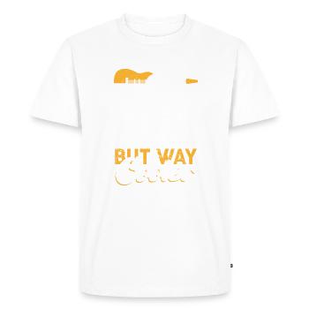 Bass It's Like Guitar Funny Bass Guitar Player - Men's Premium Organic T-Shirt - white - Front - Nico (187cm)
