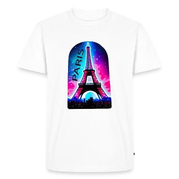 france - T-shirt Premium bio Homme - blanc - Devant - Nico (187cm)