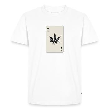As de l’herbe de l’espace - T-shirt Premium bio Homme - blanc - Devant - Nico (187cm)