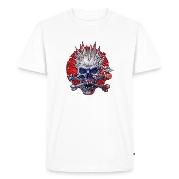Jolly Roger - T-shirt Premium bio Homme - blanc - Devant - Nico (187cm)