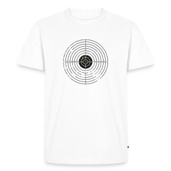 cible - T-shirt Premium bio Homme - blanc - Devant - Nico (187cm)