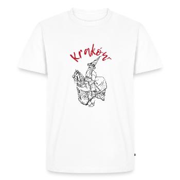 Cracovie Lajkonik - T-shirt Premium bio Homme - blanc - Devant - Nico (187cm)