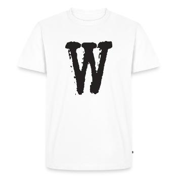 W - T-shirt Premium bio Homme - blanc - Devant - Nico (187cm)