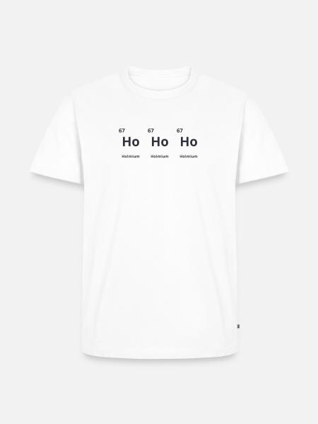 Ho Ho Ho - Männer Premium Bio T-Shirt - Weiß