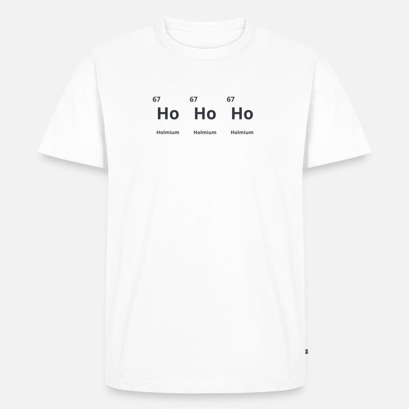 Ho Ho Ho - Männer Premium Bio T-Shirt - Weiß