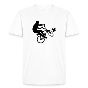 Cycle ball - T-shirt Premium bio Homme - blanc - Devant - Nico (187cm)