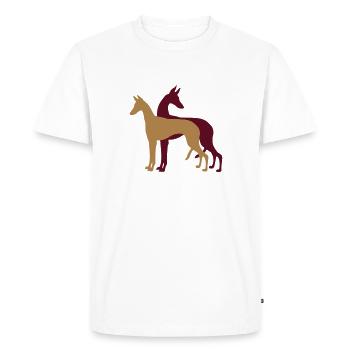 Podencos - T-shirt Premium bio Homme - blanc - Devant - Nico (187cm)