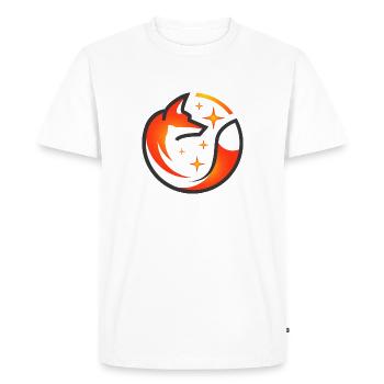 abstract fox - Men's Premium Organic T-Shirt - white - Front - Nico (187cm)