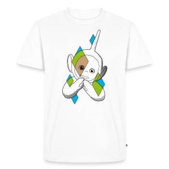 Les Télétubbies Dipsy Dans Un Design Cool - T-shirt Premium bio Homme - blanc - Devant - Nico (187cm)