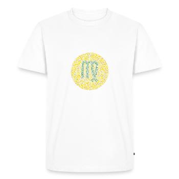 Symbole de zodiaque de test d'oeil de Vierge - T-shirt Premium bio Homme - blanc - Devant - Nico (187cm)