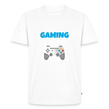 Gamer Kind - T-shirt Premium bio Homme - blanc - Devant - Nico (187cm)
