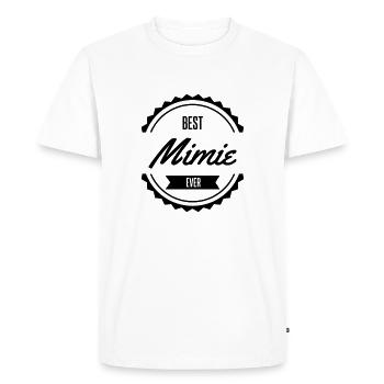 best mimie emilie mireille - T-shirt Premium bio Homme - blanc - Devant - Nico (187cm)