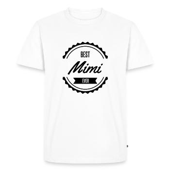 best mimi mireille surnom - T-shirt Premium bio Homme - blanc - Devant - Nico (187cm)