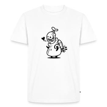 ei8ht-bot heart - Men's Premium Organic T-Shirt - white - Front - Nico (187cm)