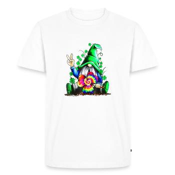 Irish Hippie Gnome - Men's Premium Organic T-Shirt - white - Front - Nico (187cm)