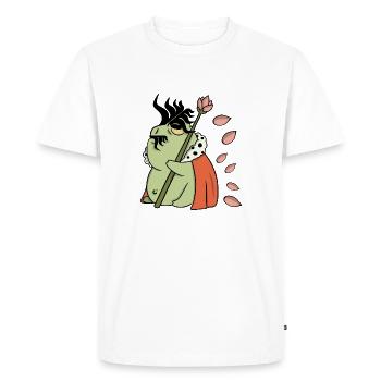 Grenouille - Bande dessinée - T-shirt Premium bio Homme - blanc - Devant - Nico (187cm)