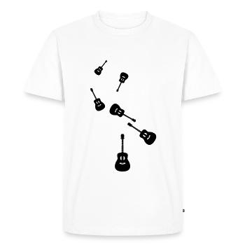 Acoustique de guitare - T-shirt Premium bio Homme - blanc - Devant - Nico (187cm)