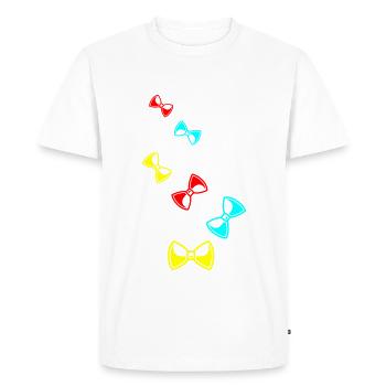 Noeud papillon Gentleman - T-shirt Premium bio Homme - blanc - Devant - Nico (187cm)