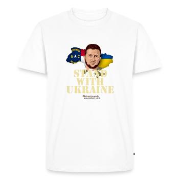 Ukraine Caroline du Nord - T-shirt Premium bio Homme - blanc - Devant - Nico (187cm)