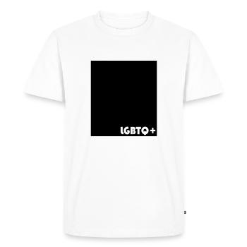 LGBTQ+ - T-shirt Premium bio Homme - blanc - Devant - Nico (187cm)