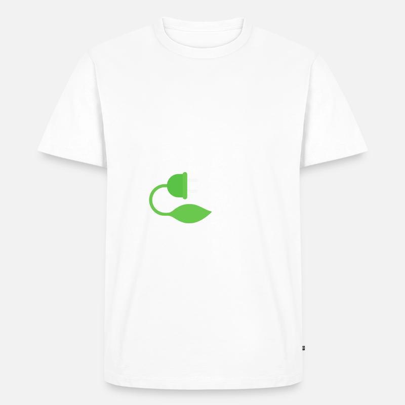Atomstrom ja bitte - Männer Premium Bio T-Shirt - Weiß
