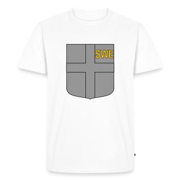 eng tactical shield - Men's Premium Organic T-Shirt - white - Front - Nico (187cm)