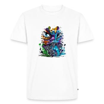 Graffiti Street Art Spray Colors Cool Artist Retro - Men's Premium Organic T-Shirt - white - Front - Nico (187cm)
