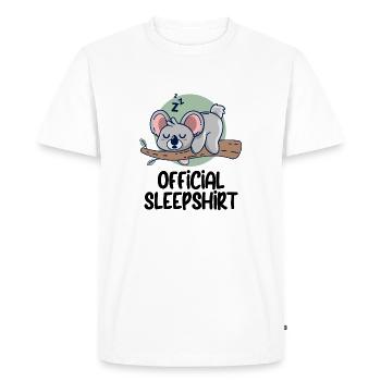 Drôle de dicton photo humour drôle idée idée cadeau - T-shirt Premium bio Homme - blanc - Devant - Nico (187cm)