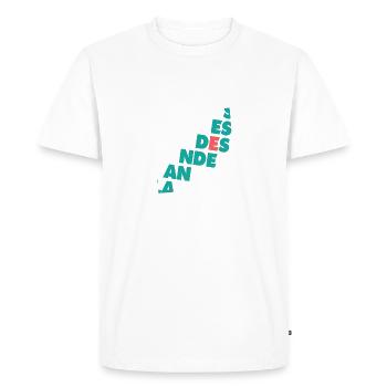 025 LANDES - T-shirt Premium bio Homme - blanc - Devant - Nico (187cm)