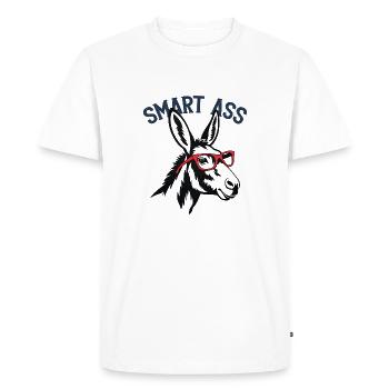 Cul intelligent - T-shirt Premium bio Homme - blanc - Devant - Nico (187cm)