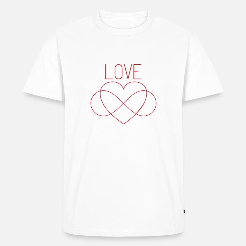 Unendlichkeit Liebe Zeichen Freundschaft - Männer Premium Bio T-Shirt - undefined