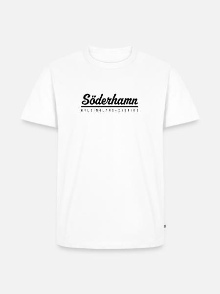 Söderhamn Hälsingland Sverige - Ekologisk premium-T-shirt herr - vit