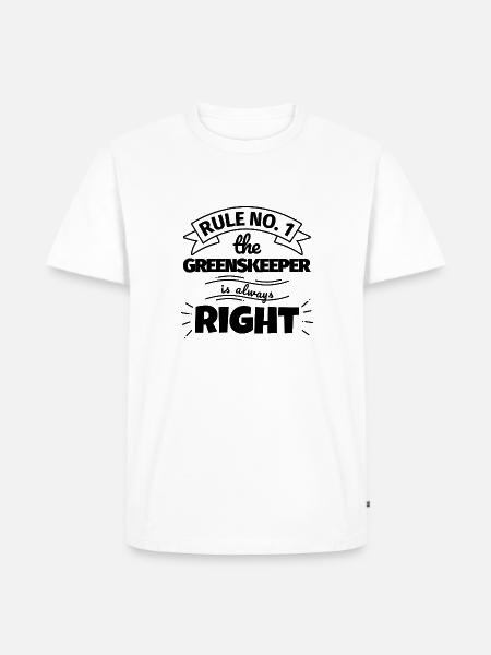 GREENSKEEPER funny gift - Men's Premium Organic T-Shirt - white