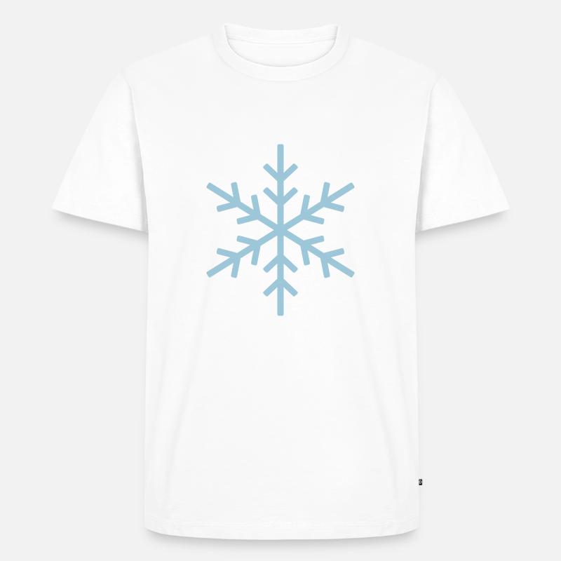 flocon de neige 3 - T-shirt Premium bio Homme - blanc