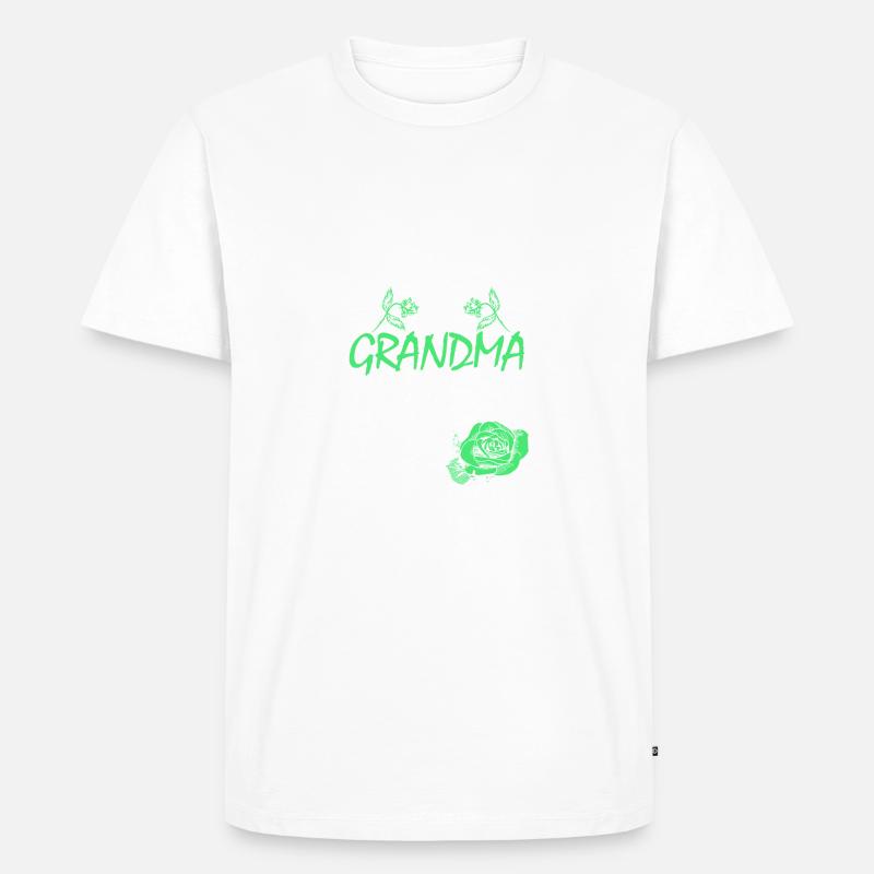 This Grandma is Blessed - Männer Premium Bio T-Shirt - Weiß