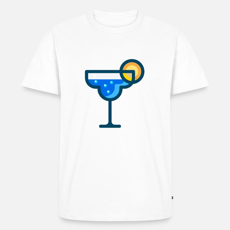 martini Cocktail bartender barkeeper bar - Männer Premium Bio T-Shirt - Weiß