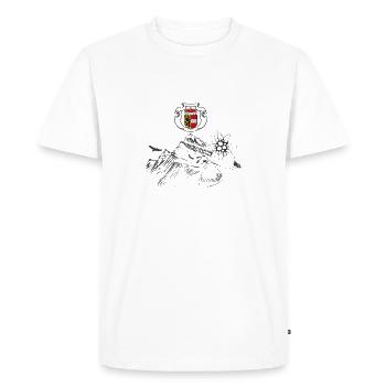 Maison de Salzbourg - T-shirt Premium bio Homme - blanc - Devant - Nico (187cm)