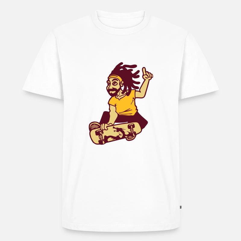 rasta lustig - Männer Premium Bio T-Shirt - Weiß