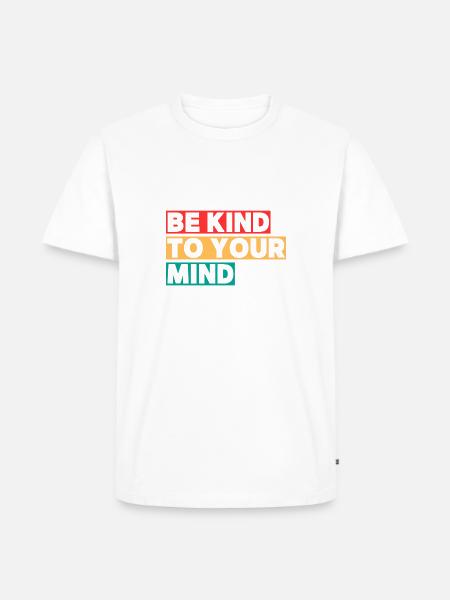 Be kind - Männer Premium Bio T-Shirt - Weiß