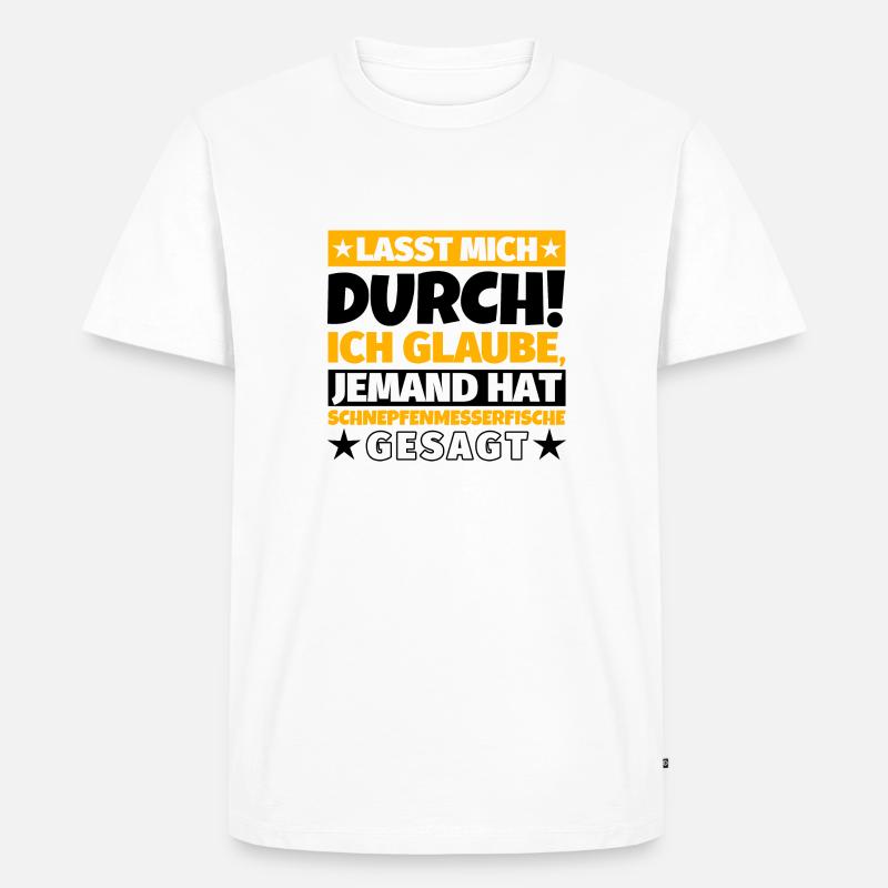 Schnepfenmesserfische - Männer Premium Bio T-Shirt - Weiß