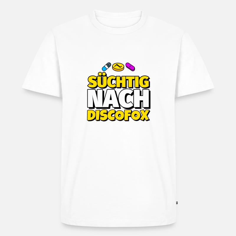 Discofox Tanz lustig Geschenk - Männer Premium Bio T-Shirt - Weiß