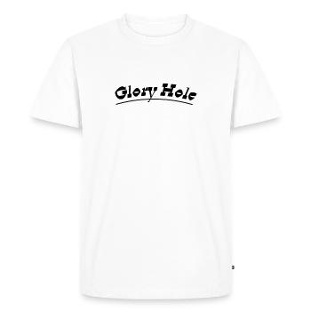 Glory hole - T-shirt Premium bio Homme - blanc - Devant - Nico (187cm)