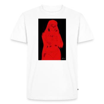 Mother Future par Ariane - T-shirt Premium bio Homme - blanc - Devant - Nico (187cm)
