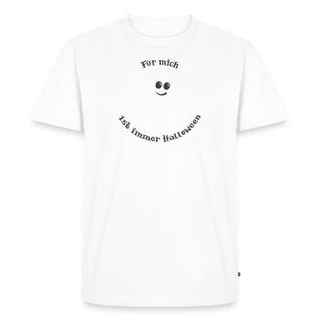 Fantôme mignon Halloween - T-shirt Premium bio Homme - blanc - Devant - Nico (187cm)