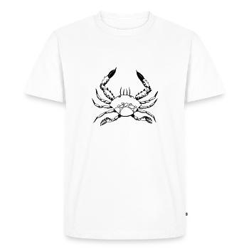 Crabe - T-shirt Premium bio Homme - blanc - Devant - Nico (187cm)