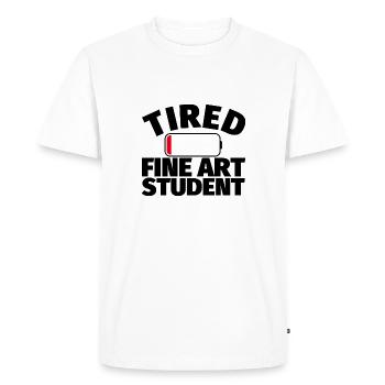 Cadeau amusant pour étudiant en art - T-shirt Premium bio Homme - blanc - Devant - Nico (187cm)