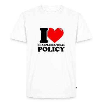J’adore la politique pharmaceutique - T-shirt Premium bio Homme - blanc - Devant - Nico (187cm)