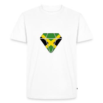 Cadeau de la maison de diamant racines Jamaica - T-shirt Premium bio Homme - blanc - Devant - Nico (187cm)
