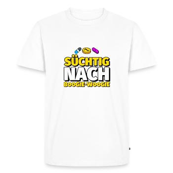 Boogie-Woogie Tanz lustig Geschenk - Männer Premium Bio T-Shirt - Weiß - Vorne - Nico (187cm)