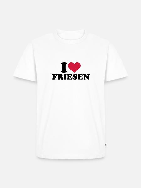Friese - Männer Premium Bio T-Shirt - Weiß